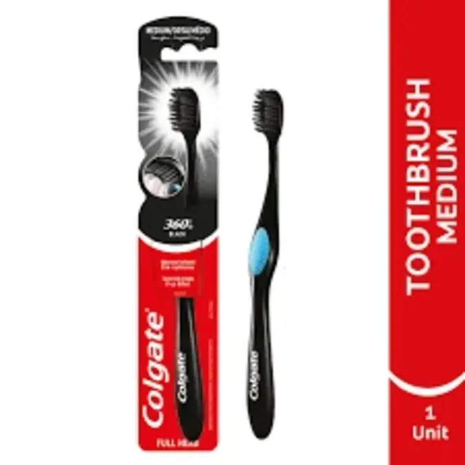 Colgate 360° Charcoal Black Toothbrush 